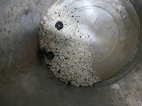 효행구 하수구막힘 건물 맨홀 주변 배수 상태를 점검하는 장면